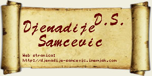 Đenadije Samčević vizit kartica